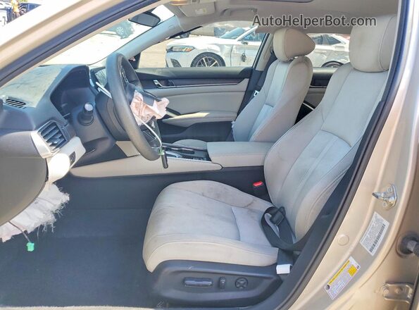 1HGCV1F42LA089553 2020 HONDA ACCORD Beige Vista interior delantera
