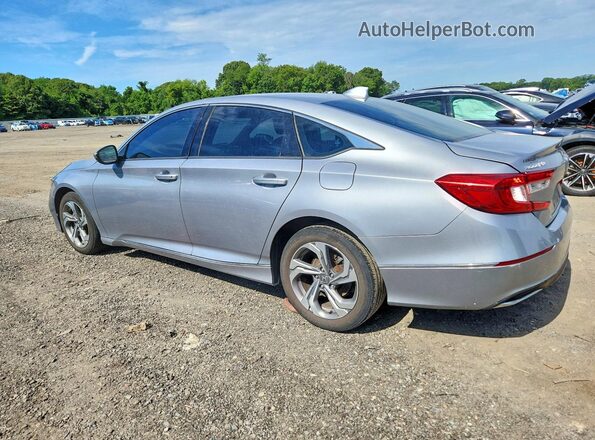 1HGCV1F43KA033846 2019 HONDA ACCORD Silver Trasero izquierdo