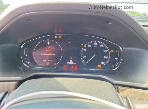 1HGCV1F43KA033846 2019 HONDA ACCORD Silver Vista del cuadro de instrumentos