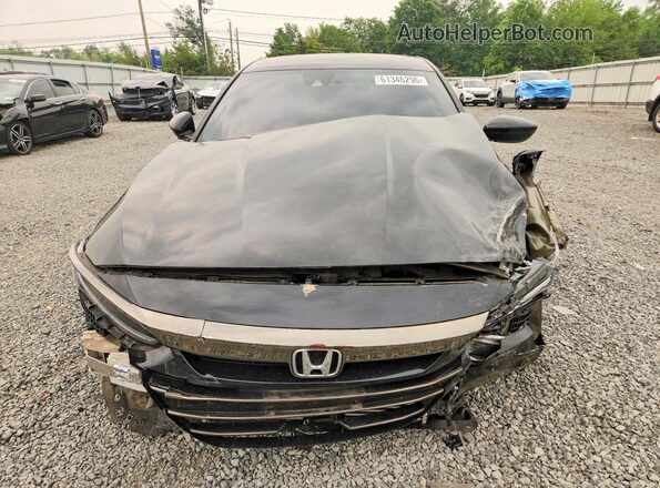1HGCV1F43NA047525 2022 HONDA ACCORD Black Դիմացի տեսք