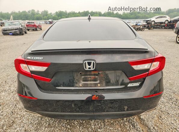 1HGCV1F43NA047525 2022 HONDA ACCORD Black Հետևի տեսք