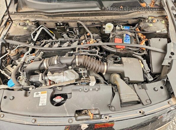 1HGCV1F43NA047525 2022 HONDA ACCORD Black Սալոնի հետևի տեսք