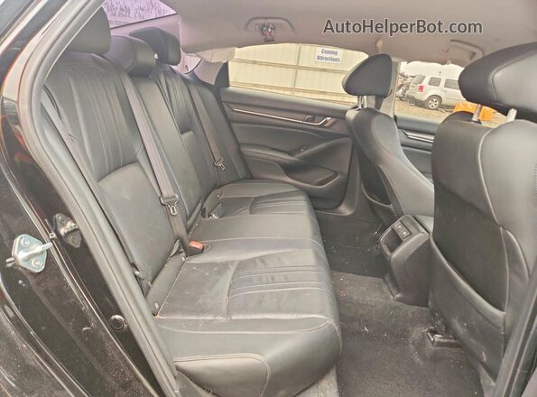 1HGCV1F43NA047525 2022 HONDA ACCORD Black Հետևի նստատեղերի տեսք