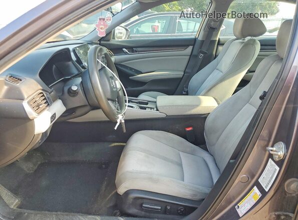 1HGCV1F44LA126764 2020 HONDA ACCORD Gray წინა სალონის ხედი