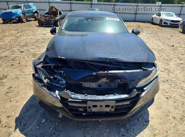 1HGCV1F45KA021861 2019 HONDA ACCORD Black Вид спереду