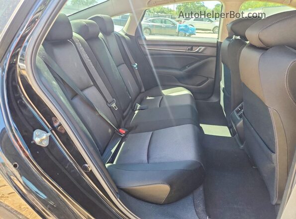 1HGCV1F45KA021861 2019 HONDA ACCORD Black Вид задніх сидінь