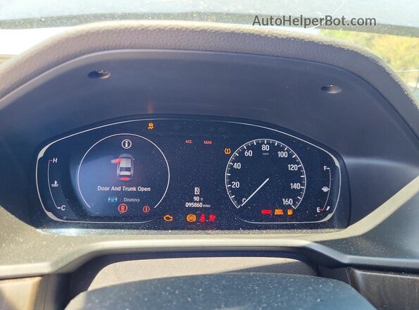 1HGCV1F45KA021861 2019 HONDA ACCORD Black Вид щитка приладів