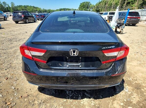 1HGCV1F45KA021861 2019 HONDA ACCORD Black Вид ззаду