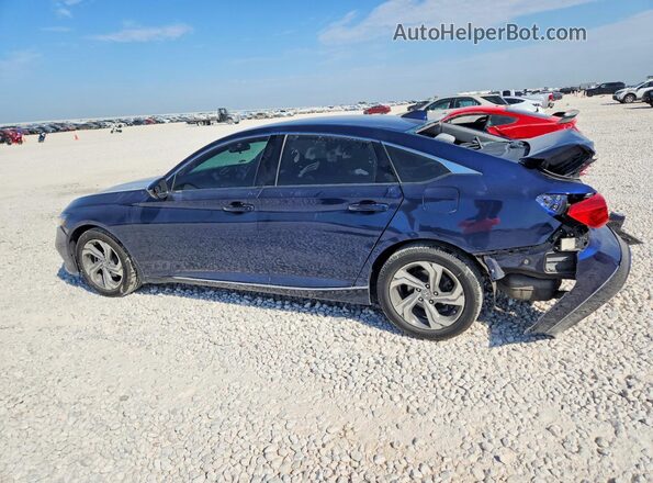 1HGCV1F45KA152563 2019 HONDA ACCORD Blue Задня ліва чверть