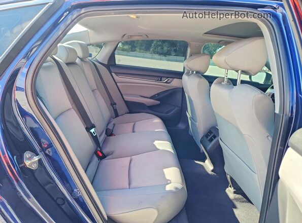 1HGCV1F45KA152563 2019 HONDA ACCORD Blue Вид задніх сидінь
