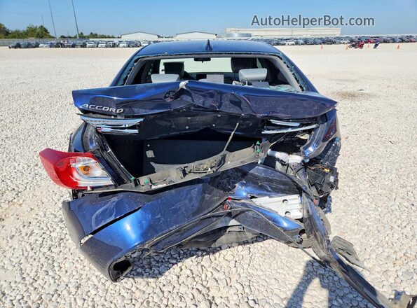 1HGCV1F45KA152563 2019 HONDA ACCORD Blue Вид ззаду