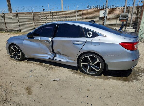 1HGCV1F45NA010637 2022 HONDA ACCORD Silver Rear left