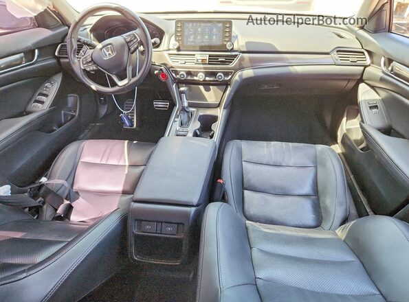 1HGCV1F45NA010637 2022 HONDA ACCORD Silver Dashboard view