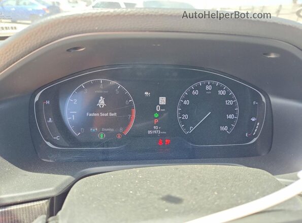 1HGCV1F45NA010637 2022 HONDA ACCORD Silver Instrument cluster view