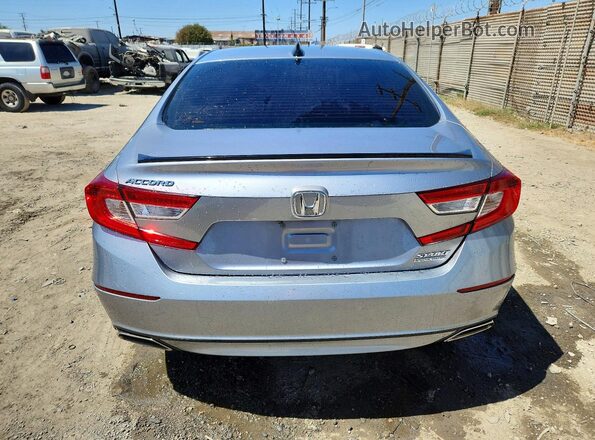 1HGCV1F45NA010637 2022 HONDA ACCORD Silver Rear view