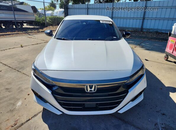 1HGCV1F46NA006564 2022 HONDA ACCORD White Դիմացի տեսք