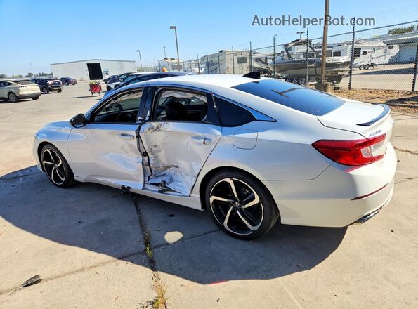 1HGCV1F46NA006564 2022 HONDA ACCORD White Հետևի ձախ