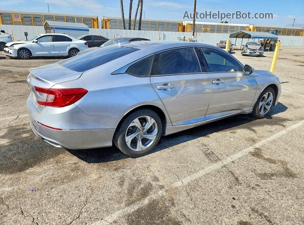 1HGCV1F48JA073936 2018 HONDA ACCORD Silver Trasero derecho