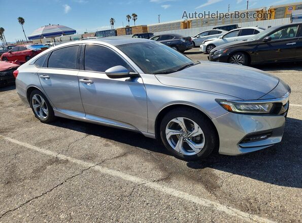 1HGCV1F48JA073936 2018 HONDA ACCORD Silver Delantero derecho