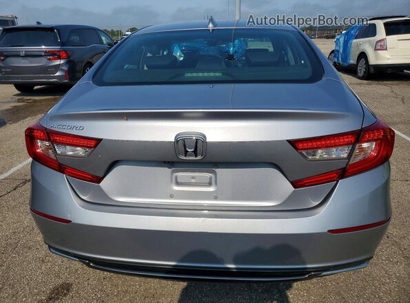 1HGCV1F48LA122524 2020 HONDA ACCORD Silver Вид ззаду