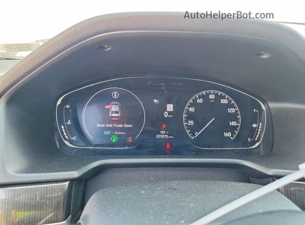 1HGCV1F48MA012588 2021 HONDA ACCORD Серый Вид щитка приборов