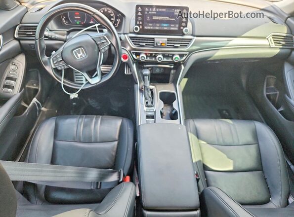1HGCV1F48MA012588 2021 HONDA ACCORD Серый Вид панели приборов