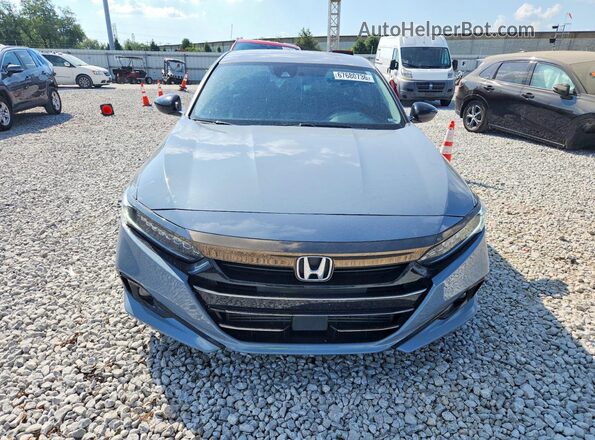 1HGCV1F48MA012588 2021 HONDA ACCORD Серый Вид спереди