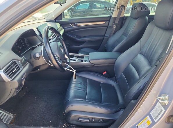 1HGCV1F48MA012588 2021 HONDA ACCORD Серый Вид салона спереди
