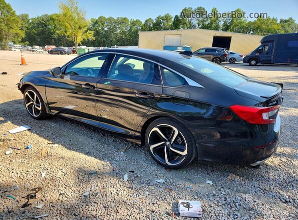 1HGCV1F48MA022649 2021 HONDA ACCORD Black Tył lewy