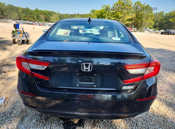 1HGCV1F48MA022649 2021 HONDA ACCORD Black Widok z tyłu