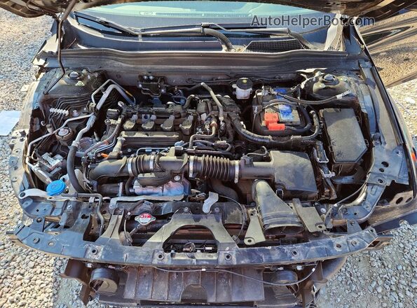 1HGCV1F48MA022649 2021 HONDA ACCORD Black Widok wnętrza z tyłu