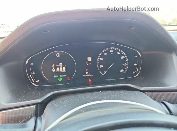 1HGCV1F48MA022649 2021 HONDA ACCORD Black Widok zestawu wskaźników