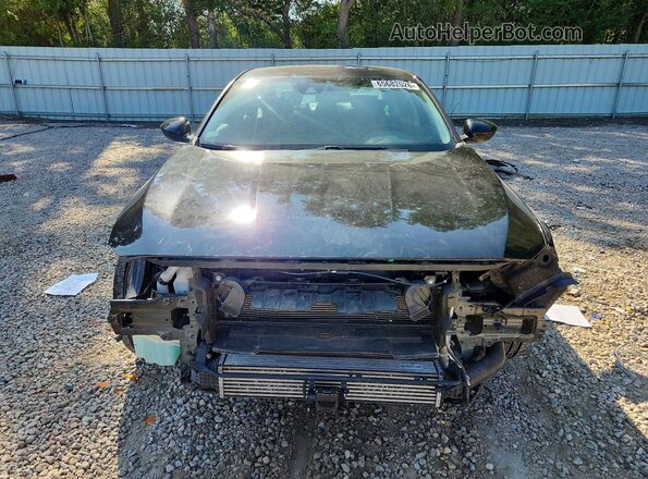 1HGCV1F48MA022649 2021 HONDA ACCORD Black Widok z przodu