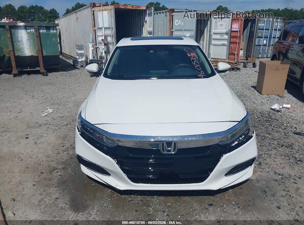 1HGCV1F49JA032800 2018 HONDA ACCORD White ხელსაწყოთა პანელის ხედი