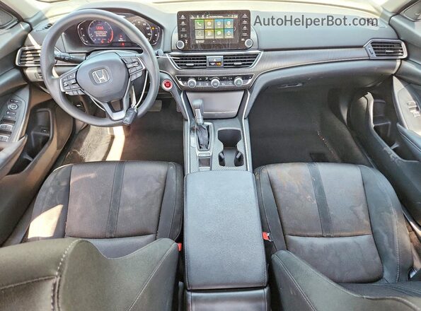 1HGCV1F49KA009793 2019 HONDA ACCORD Gray წინა პანელის ხედი