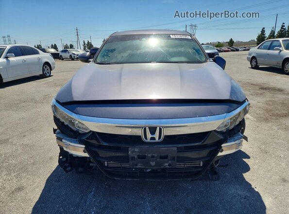 1HGCV1F49KA009793 2019 HONDA ACCORD Gray წინა ხედი