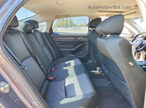 1HGCV1F49KA009793 2019 HONDA ACCORD Gray უკანა სავარძლების ხედი