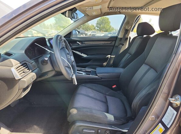 1HGCV1F49KA009793 2019 HONDA ACCORD Gray წინა სალონის ხედი