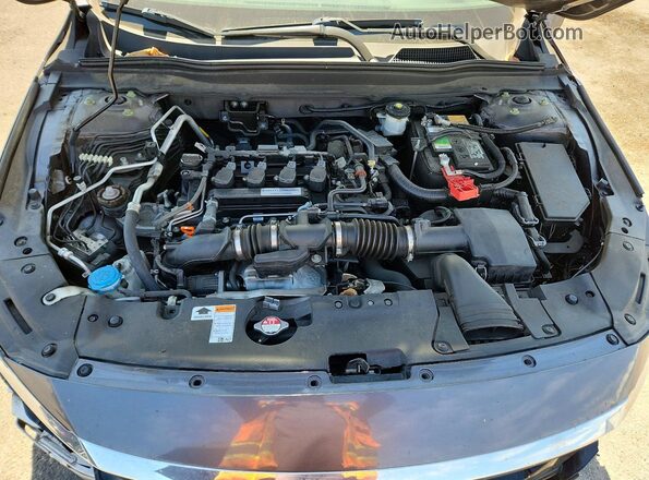 1HGCV1F49KA009793 2019 HONDA ACCORD Gray უკანა სალონის ხედი