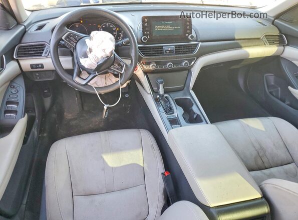 1HGCV1F49KA091752 2019 HONDA ACCORD Желто-коричневый Вид панели приборов