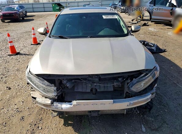 1HGCV1F49KA091752 2019 HONDA ACCORD Желто-коричневый Вид спереди