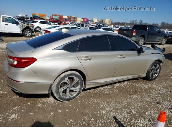 1HGCV1F49KA091752 2019 HONDA ACCORD Желто-коричневый Задняя правая четверть