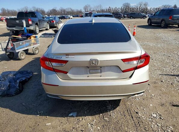 1HGCV1F49KA091752 2019 HONDA ACCORD Желто-коричневый Вид сзади