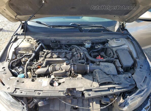 1HGCV1F49KA091752 2019 HONDA ACCORD Желто-коричневый Вид задней части салона
