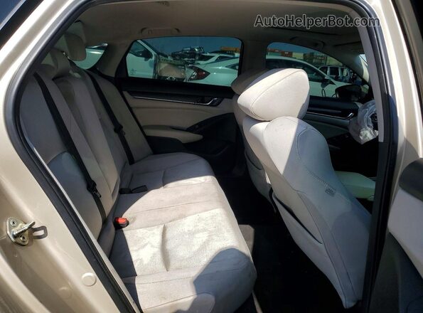 1HGCV1F49KA091752 2019 HONDA ACCORD Желто-коричневый Вид задних сидений