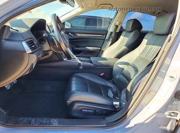 1HGCV1F49MA035443 2021 HONDA ACCORD Серый Вид салона спереди