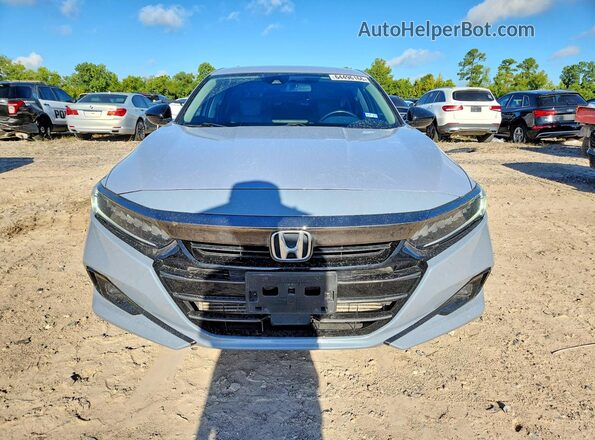 1HGCV1F49MA035443 2021 HONDA ACCORD Серый Вид спереди