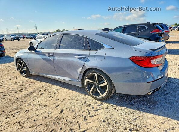 1HGCV1F49MA035443 2021 HONDA ACCORD Серый Задняя левая четверть