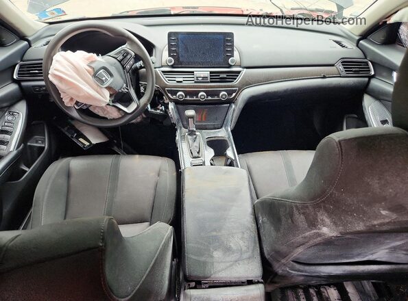 1HGCV1F4XJA049444 2018 HONDA ACCORD Black Вид панелі приладів