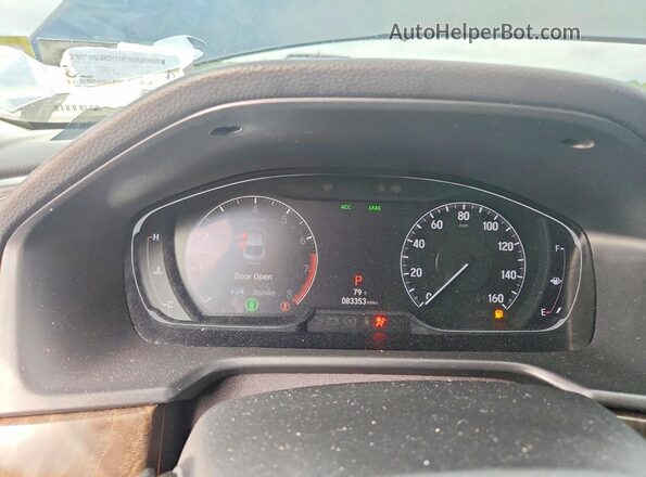 1HGCV1F4XKA144913 2019 HONDA ACCORD Черный Вид щитка приборов
